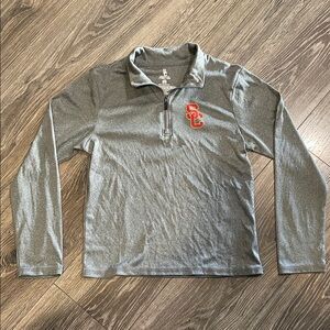 USC Quarter-Zip Pullover with Logo